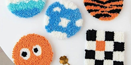 Punch Needle Coaster/Keychain