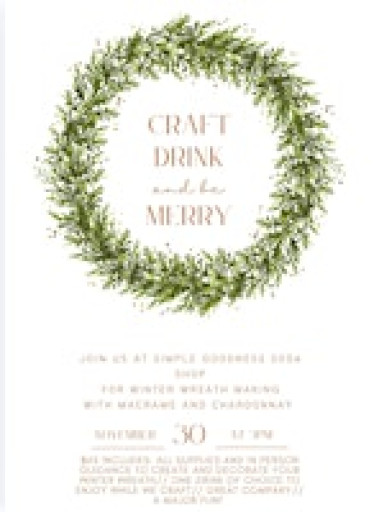 Holiday Wreath Workshop