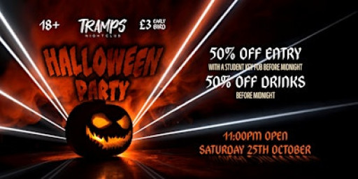 Halloween Saturday at Tramps (18+)