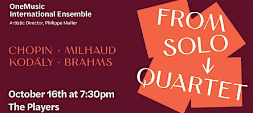 Solo → Quartet, OneMusic Project Concert