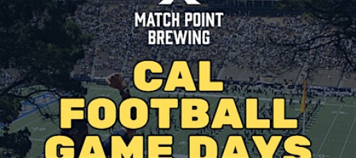 Cal Football Game Days at Match Point Brewing
