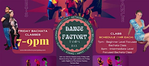 Friday Bachata Classes at The Dance Factory Tampa Bay!
