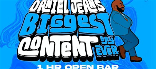Content Creator Awards with Daniel Jean  at Harbor 1 Hour Open Bar