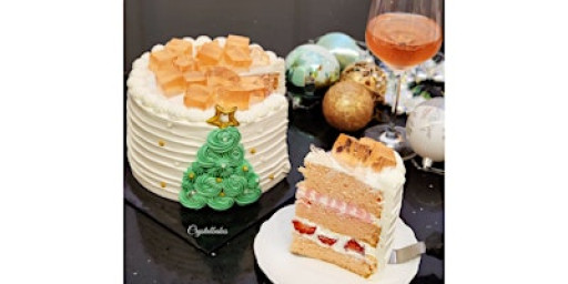 Rosé Wine Champagne Cake