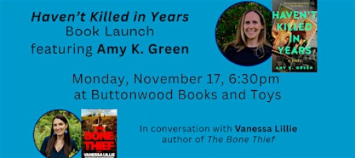 Book Launch with Amy K. Green in conversation with Vanessa Lillie