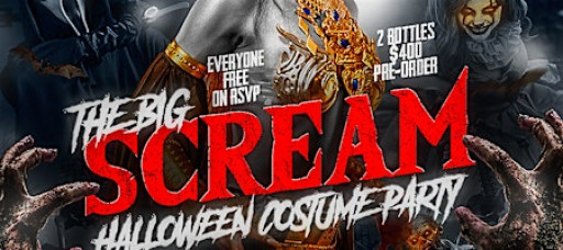 "THE BIG SCREAM" HALLOWEEN PARTY (Sat) Nov 1st  @ "KIMOTO ROOFTOP” Bklyn
