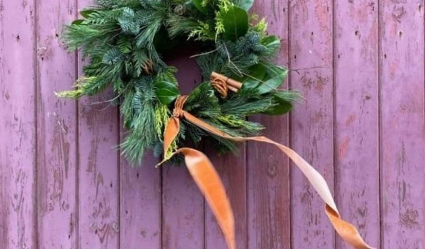 Festive wreath making workshop