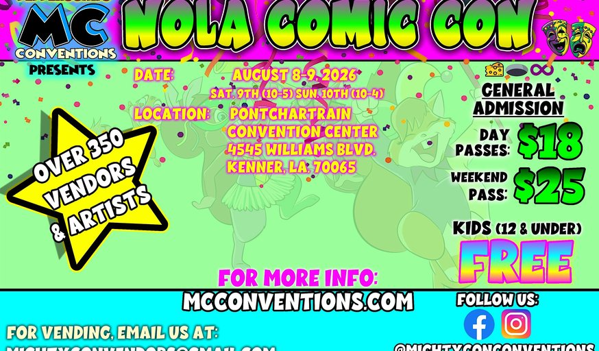 NOLA Comic Con 2026