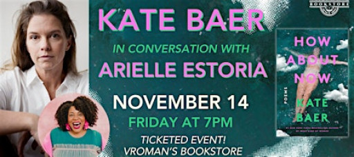 Kate Baer, with Arielle Estoria, discusses & signs How About Now: Poems