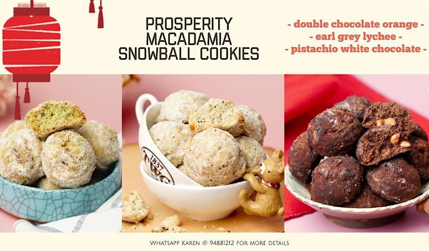 Lunar New Year Special; Macadamia Snowball Cookies