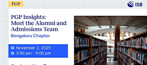 PGP Insights: Meet the Alumni and Admissions Team at Bengaluru