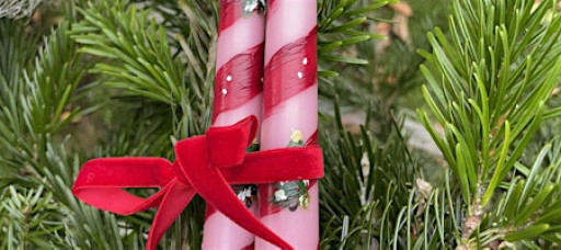 FESTIVE CANDLE  PAINTING