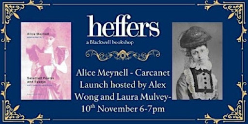 Alice Meynell Poems - Carcanet Launch, at Heffers Bookshop