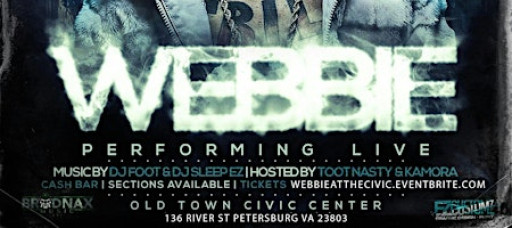 Brodnax Music Ent  Presents WEBBIE Live in concert @ The Civic Center