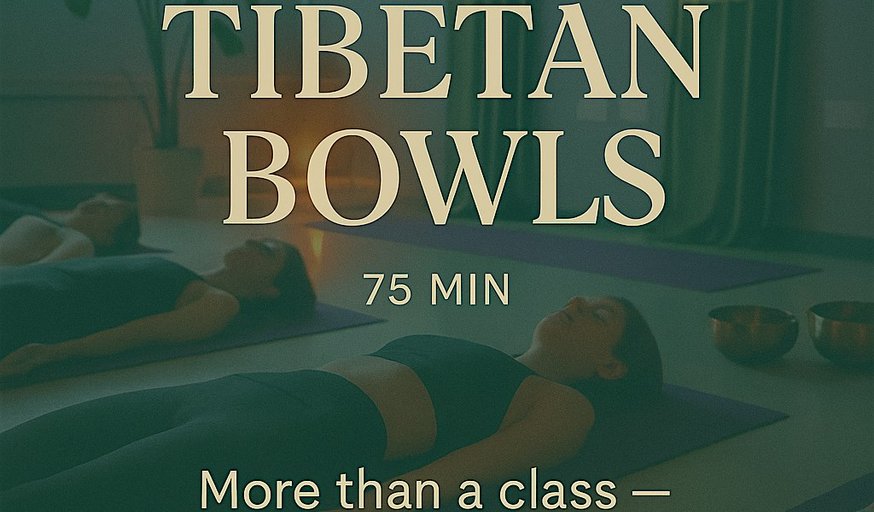Monthly Community Yoga & Tibetan Bowls – 75 min ✨