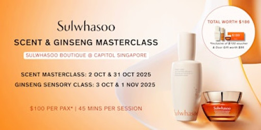 Sulwhasoo Scent & Ginseng Masterclass | Capitol Boutique