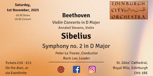 Edinburgh City Orchestra presents Beethoven and Sibelius