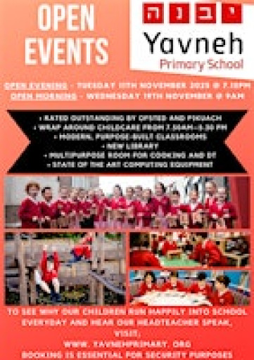 Yavneh Primary School Open Evening