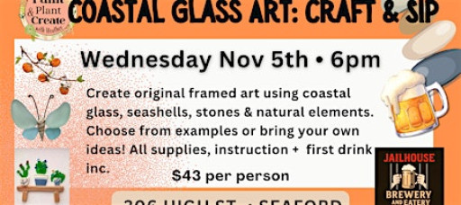 Craft and Sip: Coastal Glass Art