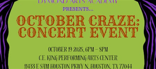 October Craze: Concert Event by Dymond Arts Academy
