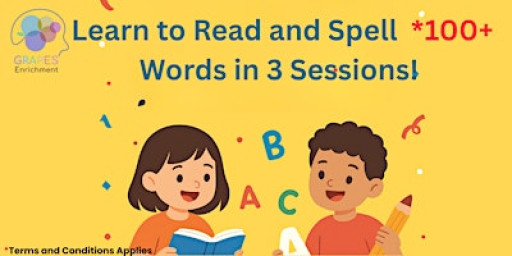 HOLIDAY PROGRAMME  : Learn to Read and Spell  100+ Words in 3 Sessions!
