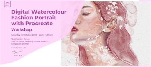 Digital Watercolour Fashion Portrait with Procreate Workshop