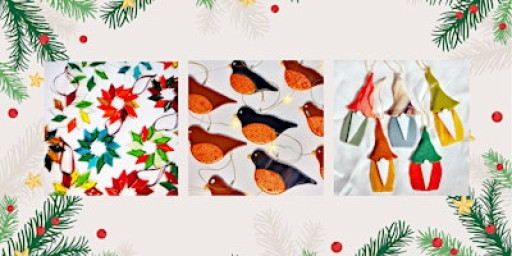 Festive Fused Glass Ornaments with Steph Sykes- £35