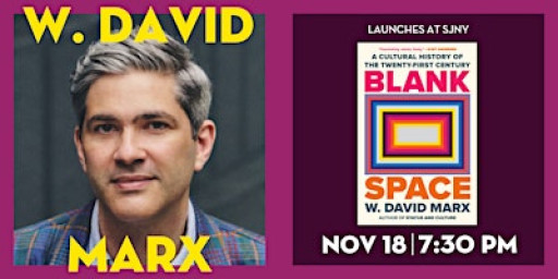 Book Event: W. David Marx with Emily Sundberg at SJNY