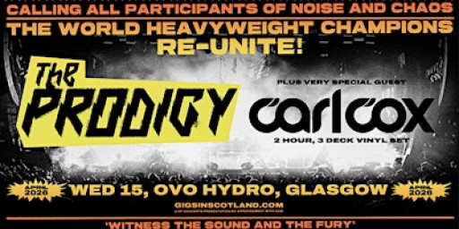 The Prodigy Concert Trip - Aberdeen To OVO Hydro( Return Travel)