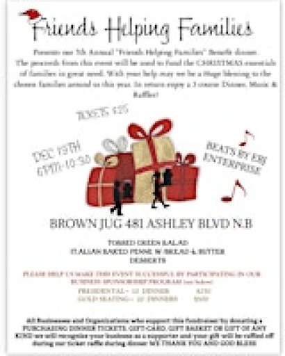 Friends Helping Families Benefit Dinner