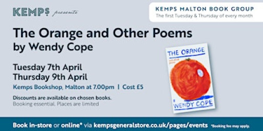 Book Club - Thursday - The Orange and Other Poems