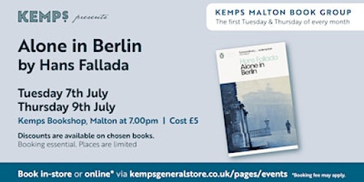Book Club - Tuesday - Alone In Berlin