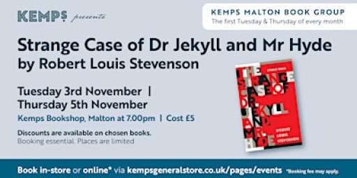 Book Club - Tuesday - Strange Case of Dr Jekyll and Mr Hyde