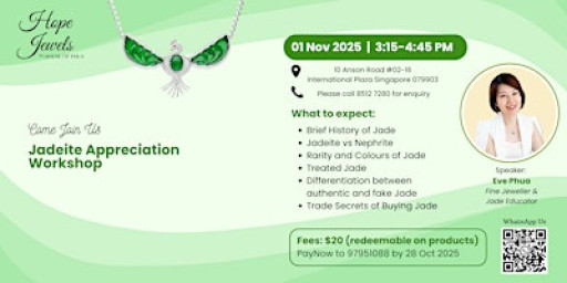 Jadeite Appreciation Workshop