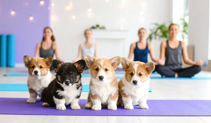 Puppy Yoga in Leamington Spa
