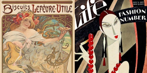 EM} Life Drawing Creative Social - Art Nouveau vs Art Deco