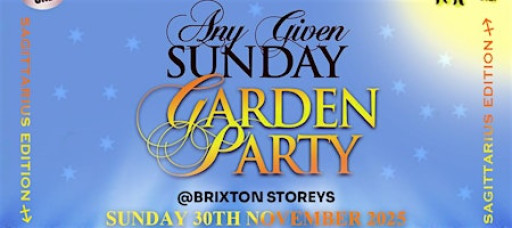 AGS “November Niceness” Day Party - Sunday 30th Nov 2025