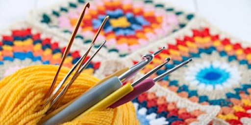 Crochet Club  at Abakhan at Mostyn