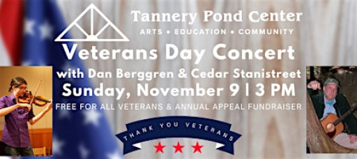CONCERT | Veterans Day Concert w/ Dan Berggren & Cedar Stanistreet