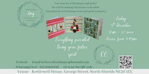 Christmas card making 'craft party' - Craft with Amy