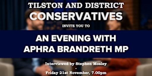An Evening with Aphra Brandreth MP