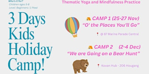 3 Days Holiday Camp - Yoga + Mindfulness