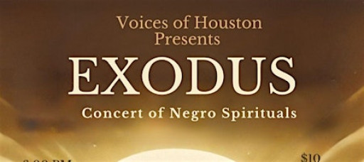 Exodus: Concert of Negro Spirituals