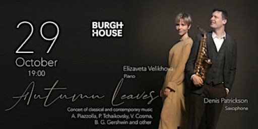 Autumn Leaves | Exclusive concert at Burgh House | Saxophone and Piano