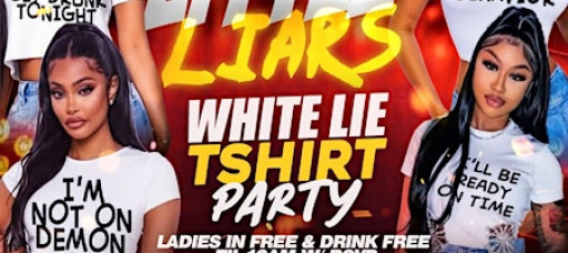 WHITE LIES T SHIRT PARTY
