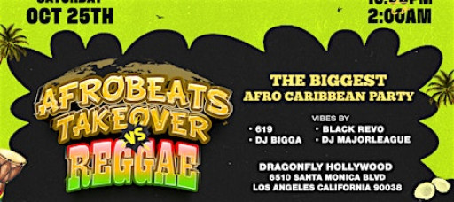 AFROBEATS TAKEOVER VS REGGAE