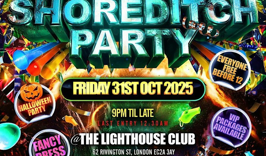Bashment & Afrobeats Shoreditch Halloween Party - Everyone Free Before 12