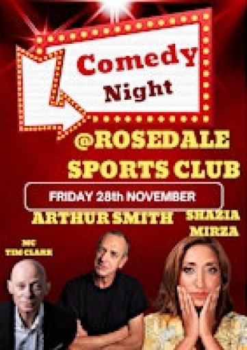 Comedy Night @ Rosedale Sports Club, Fri 28th November