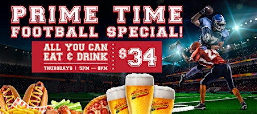 PRIME TIME - All-You-Can-Eat & Drink Package