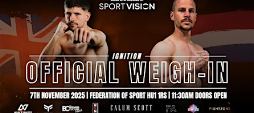IGNITION OFFICIAL WEIGH-IN: Free Business Networking at Federation of Sport
